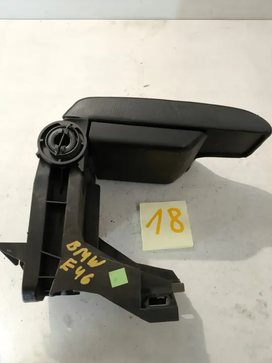 Apoio de Braço Couro BMW E46 Preto com Estrutura OEM image 2