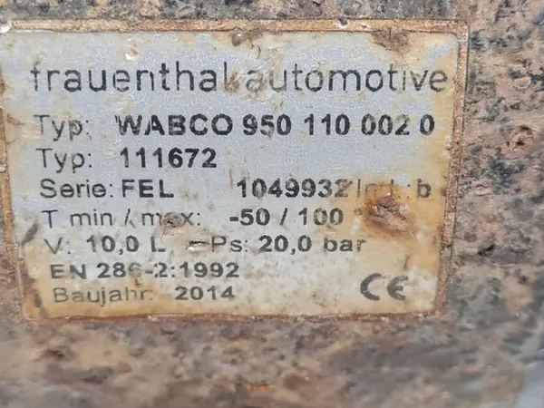 Compresseur suspension arrière Nissan NV400 OEM 4324100202 image 5