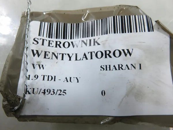 Tuulettimen Ohjain VW Sharan 1.9 TDI, 7M5919506 image 7