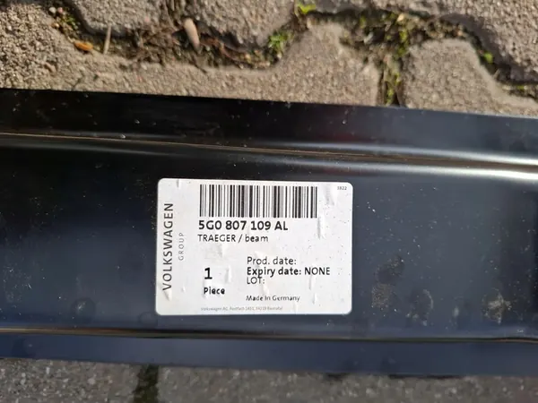 VW GOLF VII Etupuskuri Vahvistus 5G0807109AL image 9