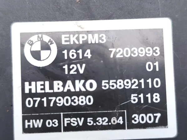BMW 5 Series Bränslepump Kontrollmodul 520d Diesel image 7
