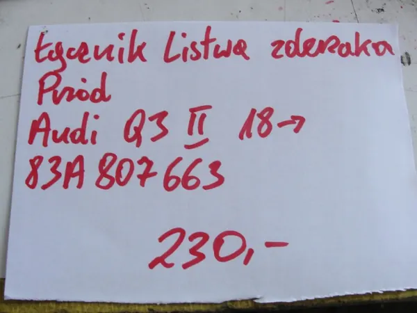 Puskimen Liitin Audi Q3 II Etu 2018- OEM 83A807663 image 4