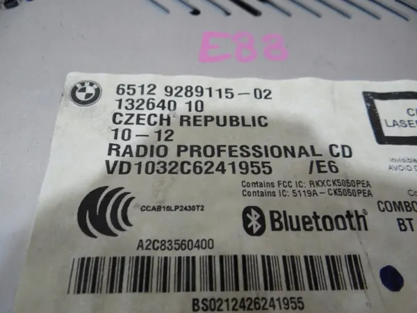 Radio CD Professional BMW X1 E84 OEM 9289115 image 5