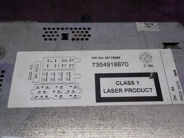 Radio CD Fiat Grande Punto OEM 7354918870 image 7