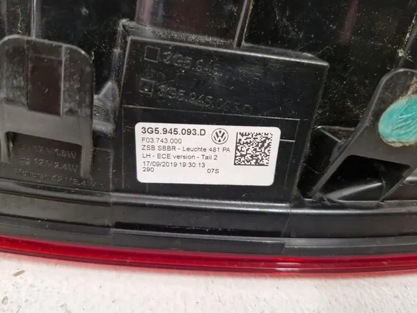 Lámpara trasera izquierda LED VW Passat B8 Lift image 4