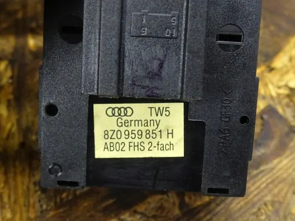 AUDI A3 8P Lift Fensterheber Schalter Chrom Set image 3