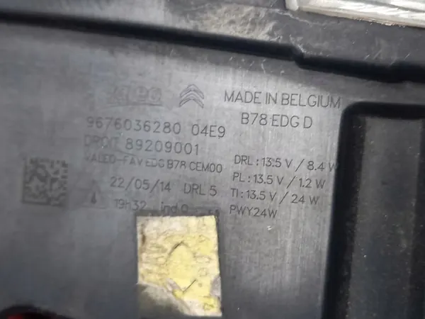 Citroen C4 Grand Picasso II LED DRL OEM 9676036280 image 4