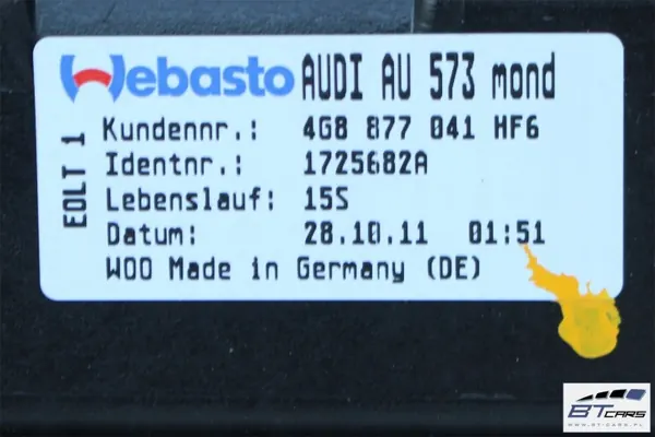 Teto Solar Audi A7 OEM bt-cars-1436 - Estado Usado image 8