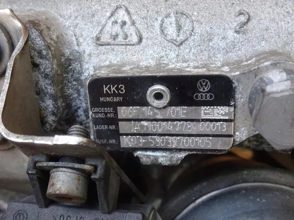 Turboaggregat AUDI A3 8P GOLF V EOS 2.0 TFSI 06F145701E image 10