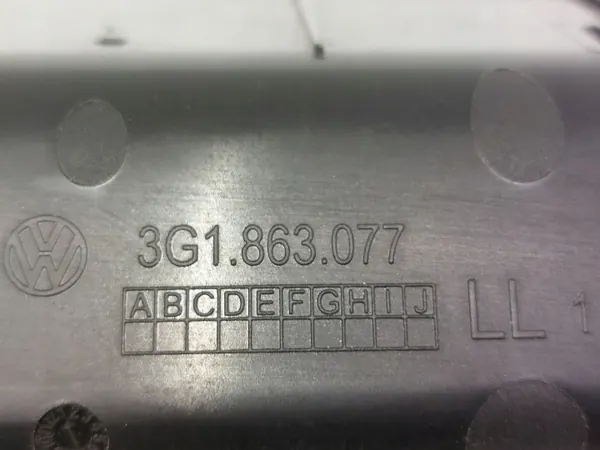 Cenicero túnel delantero OEM 3G1863077 para VW Passat B8 image 8
