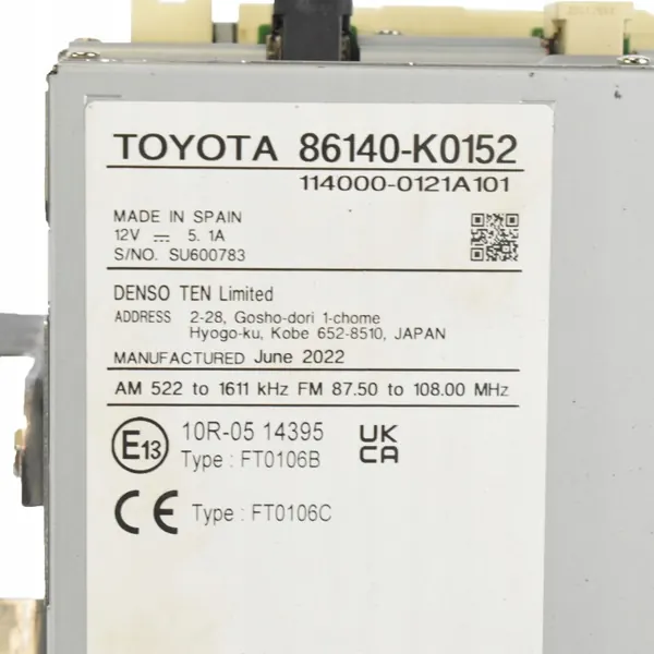 OEM 86140-K0152 näyttöruutu Toyota Yaris IV:lle image 5