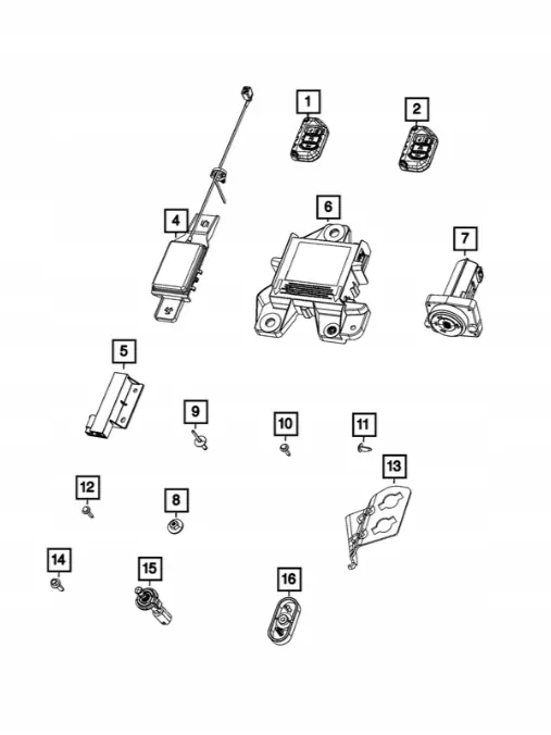 Interruptor de encendido OEM 68307356AC para Jeep Wrangler JL/JT image 5