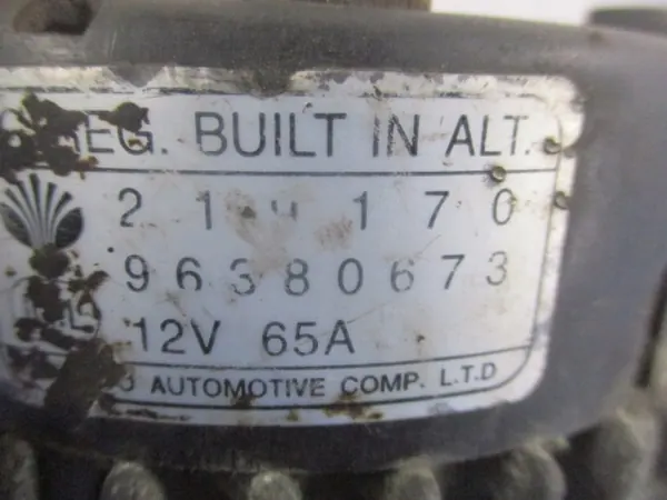 Daewoo Matiz M100 Alternator 65A OEM 96380673 image 6