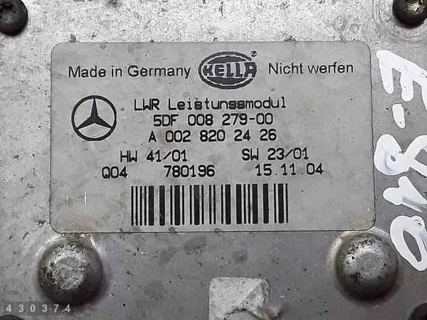 2005 Mercedes E-Klass ECU 5DF00827900 image 5