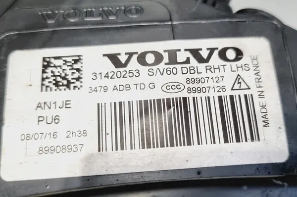 Vasen Xenon-ajovalot Volvo S60 V60 Lift 31420253 image 3