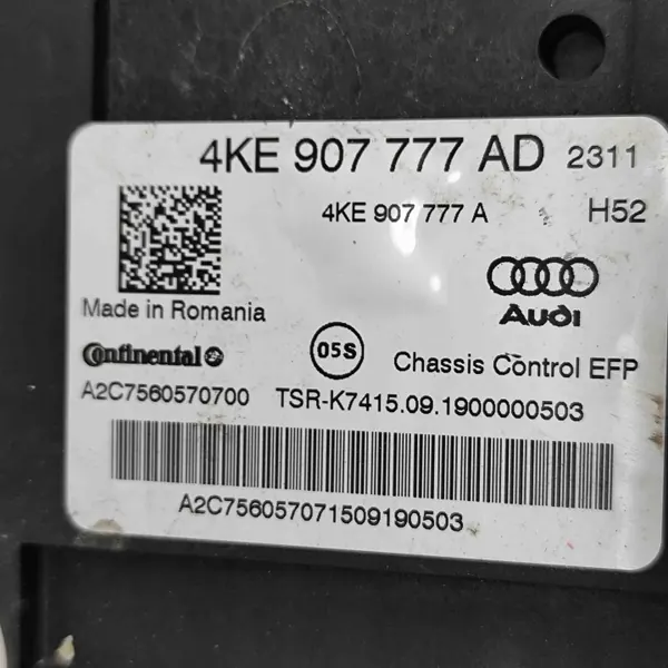 Unité de contrôle suspension Audi E-Tron OEM 4KE907777A image 6