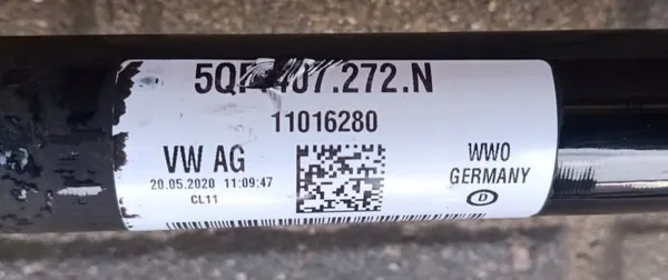 AUDI VW SKODA Höger Framdrev 5QF407272N image 2