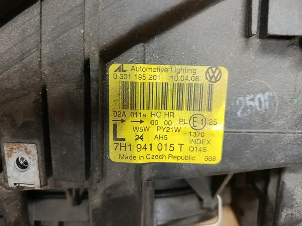 Farol esquerdo VW T5 original usado 7H1941015T MIK image 2