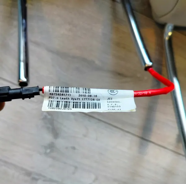Actieve hoofdsteun OEM 726381711 BMW F10 Oyster Leer image 7