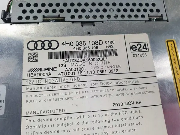 Changer CD/DVD Audi A6 C7 OEM 4H0035108D-c7 image 3