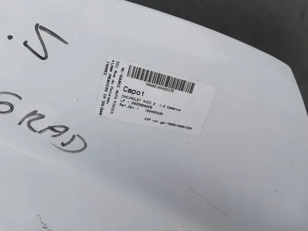 Motorhuv CHEVROLET AVEO III T300 2011-2014 image 6
