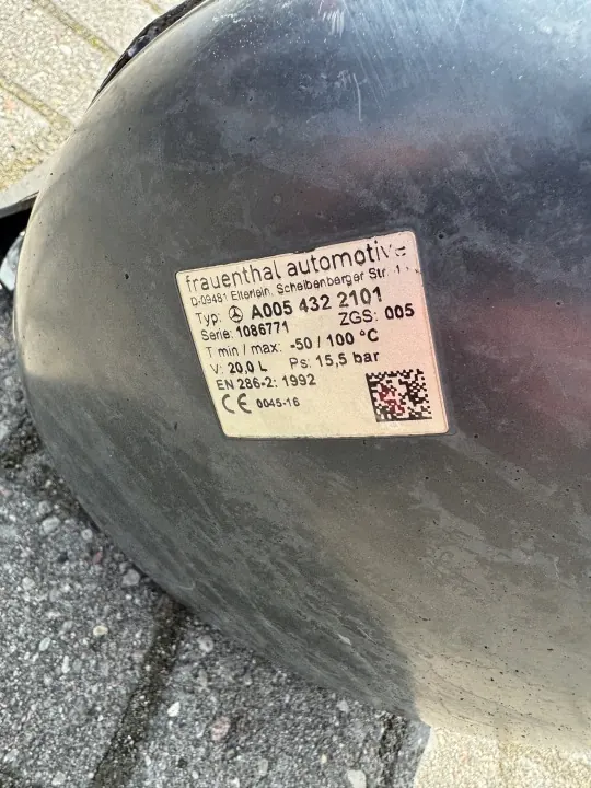 Tanque de ar OEM 20L para Mercedes Actros MP4 Antos image 4