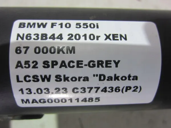 BMW F10 F11 550i Aandrijfas OEM 26107563150 67k km image 8