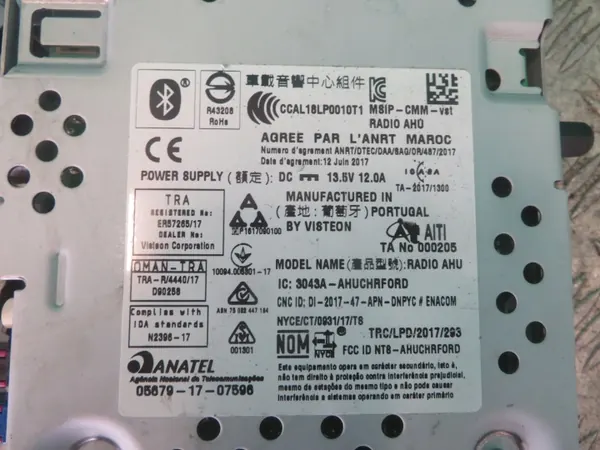Radio Ford Transit MK8 OEM JK2T-18D832-BY image 5