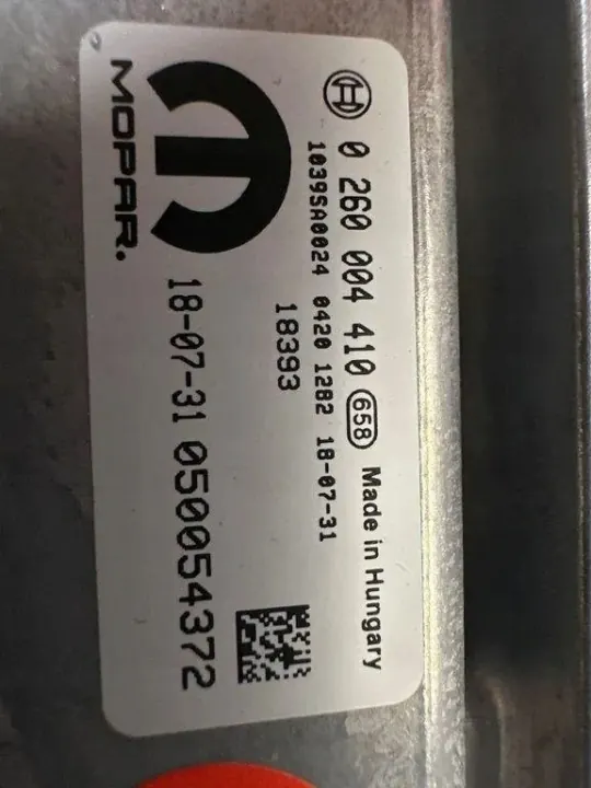 Module Commande Boîte Jeep Compass 1.4T OEM 0260004410 image 3