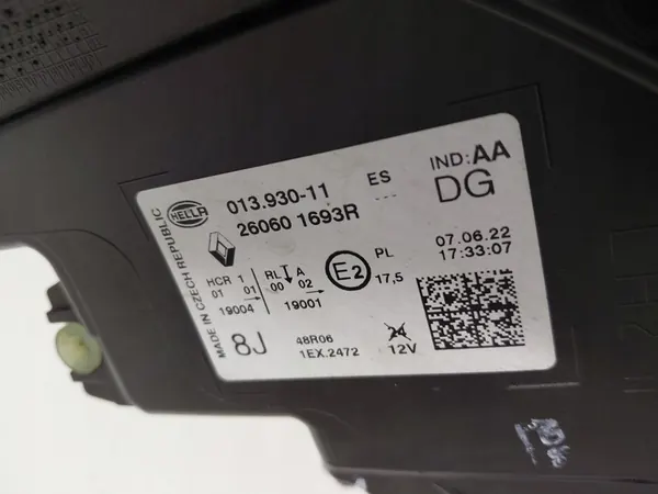 Vasen Full Led Lamppu Renault Captur II image 3