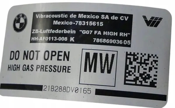 Amortisseur Avant BMW X7 G07 Gauche/Droite 6869035/6869036 image 4