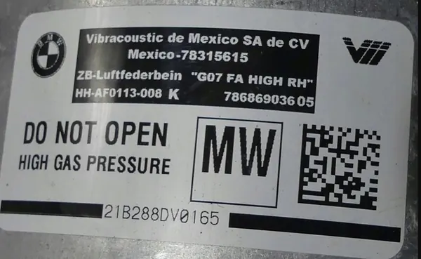 Amortisseur Avant BMW X7 G07 Gauche/Droite 6869035/6869036 image 7