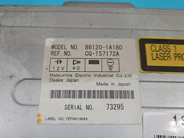 Factory Radio Toyota Corolla Verso I 86120-1A180 image 4