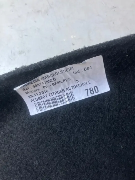Estante de maletero Citroen C4 II B7 OEM 96874780ZD Usado image 5