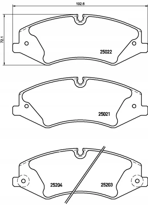 Brembo P 44 022 Remblokset, schijfremmen image 3