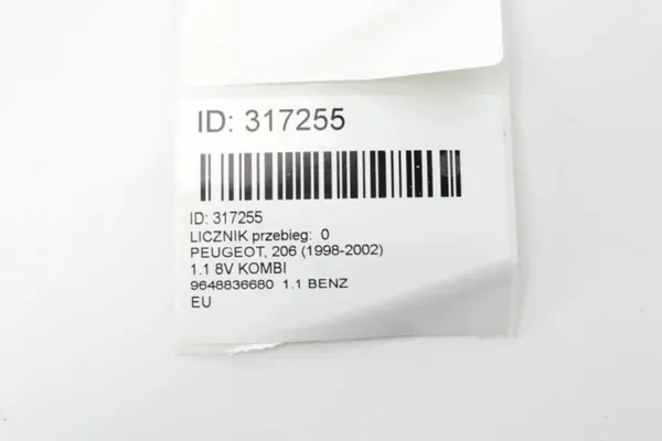 Cuentakilómetros OEM 9648836680 para Peugeot 206 1.1 image 6