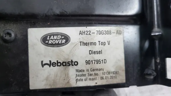 Chauffage Webasto AH22-70G308-AD pour Land Rover image 4