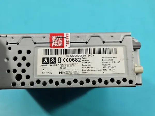OEM 98016550XT Fabrieksradio voor Peugeot 5008 image 9