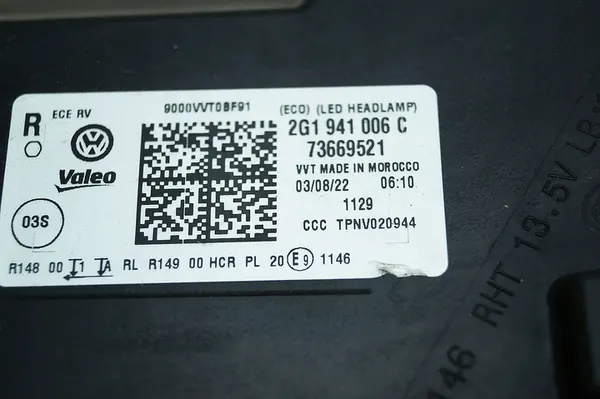 Oikea Etuvalo VW Polo VI Lift Full LED image 8