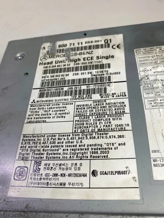 Radio Mercedes W204 Lift OEM A2049007111 Usado image 3