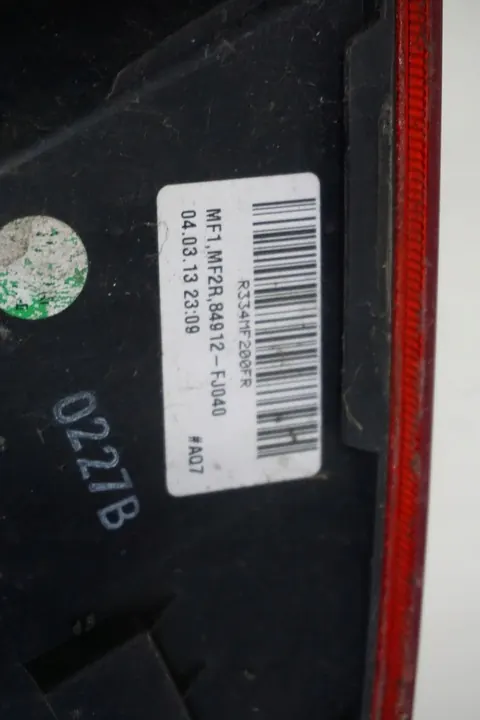 SUBARU XV 2011-2017 Luz Trasera Derecha 84912FJ040 image 5