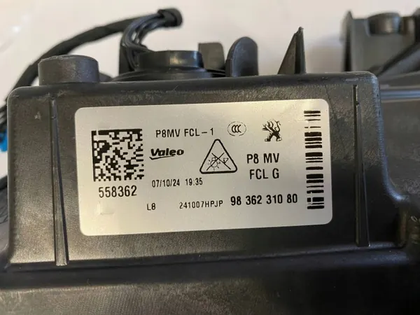 OEM 9836230980 Halogeeni LED DRL Vasen & Oikea Pari image 5