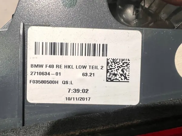 OEM 2710634 Oikea Tavaratilan Valo BMW X1 F48 F49 image 5