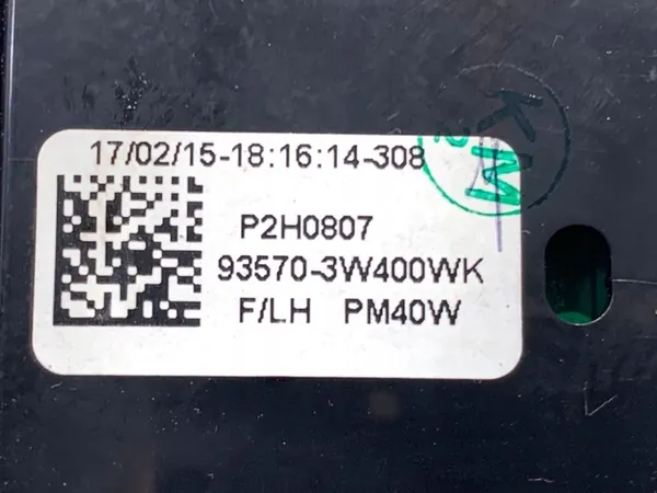 Raamschakelaar KIA SPORTAGE III 93570-3W400WK image 5