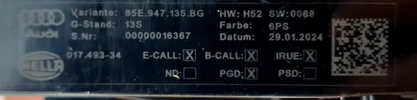 Volkswagen Dakconsole & Bewegingssensor 5Q0951172C image 6