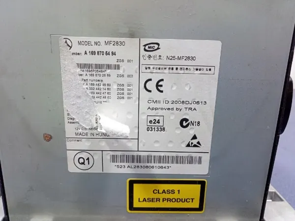 Rádio Mercedes B-Class W245 OEM A1698705494 image 5