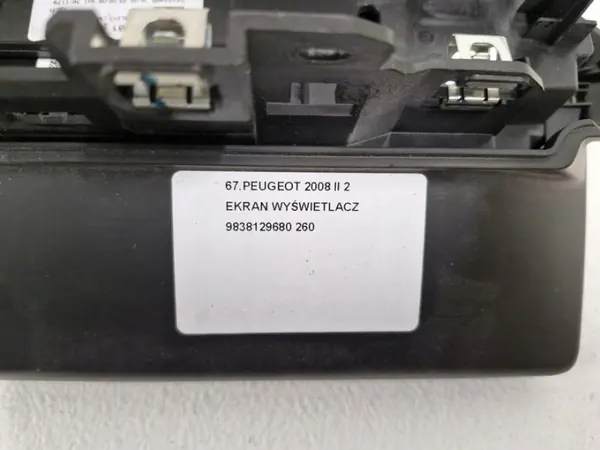 Peugeot 2008 II näyttöruutu OEM 9838129680 image 9