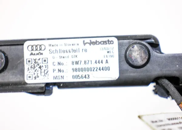 Fecho de tejadilho OEM 8W7871444A para Audi A5 Cabrio 2017 image 9