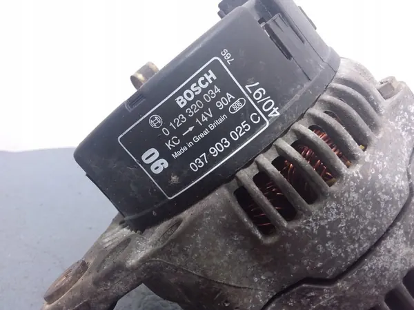 VW GOLF IV 1.6B 8V Vaihtovirtageneraattori 90A 037903025C image 7