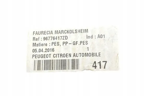 Prateleira de bagagem preta OEM 96776417ZD para Peugeot 308 T9 image 9